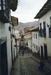 Narrow street in Cusco