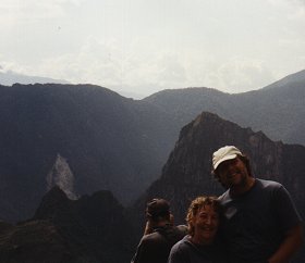 At the Gate of the Sun with machu Picchu in the distance!